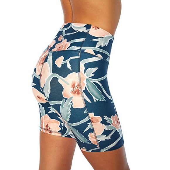 Jessica Simpson High-Rise Floral Bicycle Shorts - Picture 3 of 5